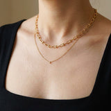 Lock Link Necklace by Elate