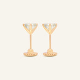 Martini Screwback Studs by Elate