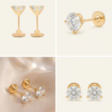 Martini Screwback Studs by Elate
