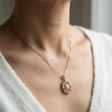 Medallion Starburst Opal Necklace
