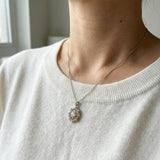 Medallion Starburst Opal Necklace