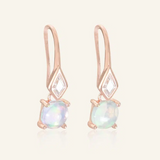 Opal Ear Drops Rose Gold