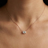 Signature Oval Moissanite Necklace (1 Carat)