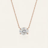 Signature Oval Moissanite Necklace (1 Carat)