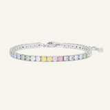 Pastel Moissanite Tennis Bracelet