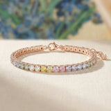 Pastel Moissanite Tennis Bracelet