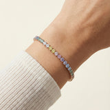 Pastel Moissanite Tennis Bracelet