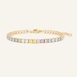 Pastel Moissanite Tennis Bracelet
