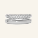 Pave Pair Ring by Elate