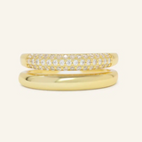 Pave Pair Ring by Elate