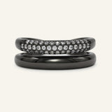 Pave Pair Ring by Elate