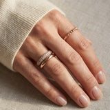 Pave Pair Ring by Elate
