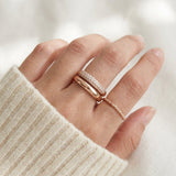 Pave Pair Ring by Elate