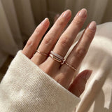 Pave Pair Ring by Elate