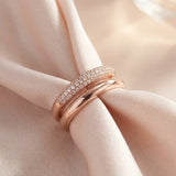 Pave Pair Ring by Elate