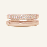 Pave Pair Ring by Elate