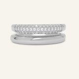 Pave Pair Ring by Elate