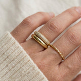 Pave Pair Ring by Elate