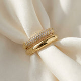 Pave Pair Ring by Elate
