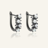 Pearl Cluster Huggies by Elate