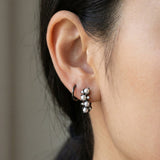 Pearl Cluster Huggies by Elate