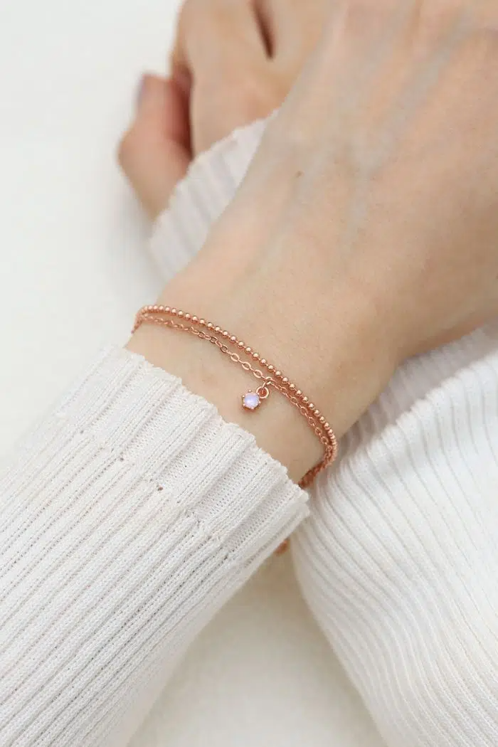 Petite Layering Bracelet Moonstone – Model