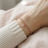 Petite Layering Bracelet (Faceted Moonstone) by Elate