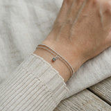 Petite Layering Bracelet (Grey Spinel) by Elate
