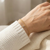 Petite Layering Bracelet (Grey Spinel) by Elate