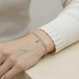 Petite Layering Bracelet (Grey Spinel) by Elate