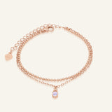 Petite Layering Bracelet (Faceted Moonstone) by Elate