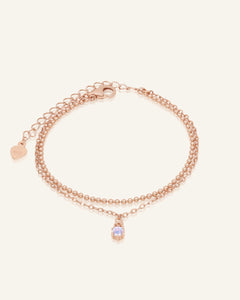 Petite Layering Bracelet (Faceted Moonstone) by Elate