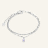 Petite Layering Bracelet (Faceted Moonstone) by Elate