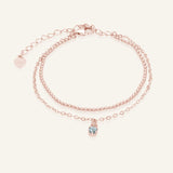 Petite Layering Bracelet (Grey Spinel) by Elate