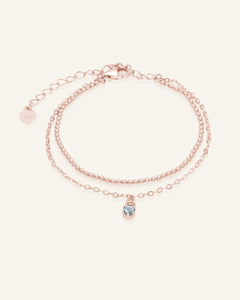 Petite Layering Bracelet (Grey Spinel) by Elate