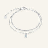 Petite Layering Bracelet (Grey Spinel) by Elate