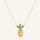Pineapple Citrine Necklace