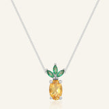 Pineapple Citrine Necklace