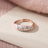 Polka Dot Enamel Ring