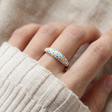 Polka Dot Enamel Ring