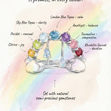 Rainbow’s Promise Ring (Semi-Precious Gems)