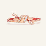 Red String of Fate Knot Ring