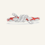 Red String of Fate Knot Ring