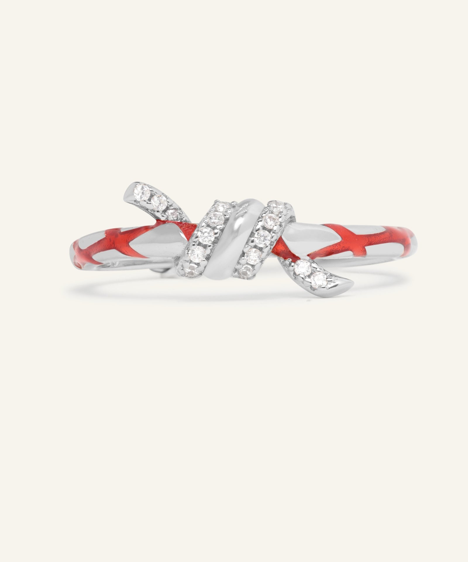 Red String of Fate Knot Ring