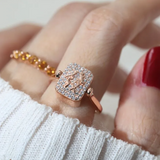 Reversible Mahjong Citrine Ring