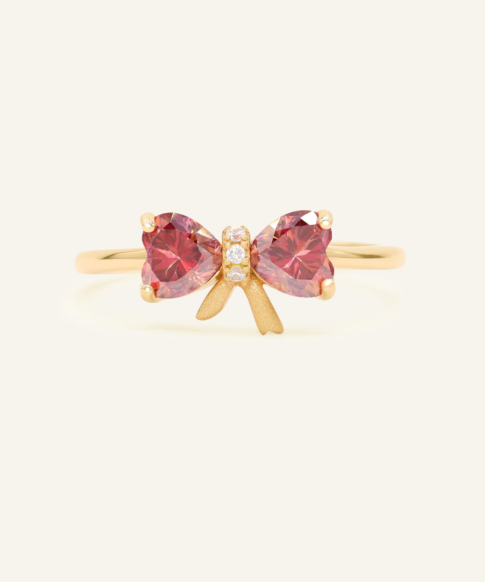 Ribbon Moissanite Ring