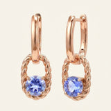 Rope Huggies (Tanzanite) by Elate