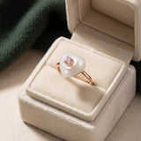 Sakura Jadeite Heart Ring