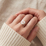 Sakura Jadeite Heart Ring