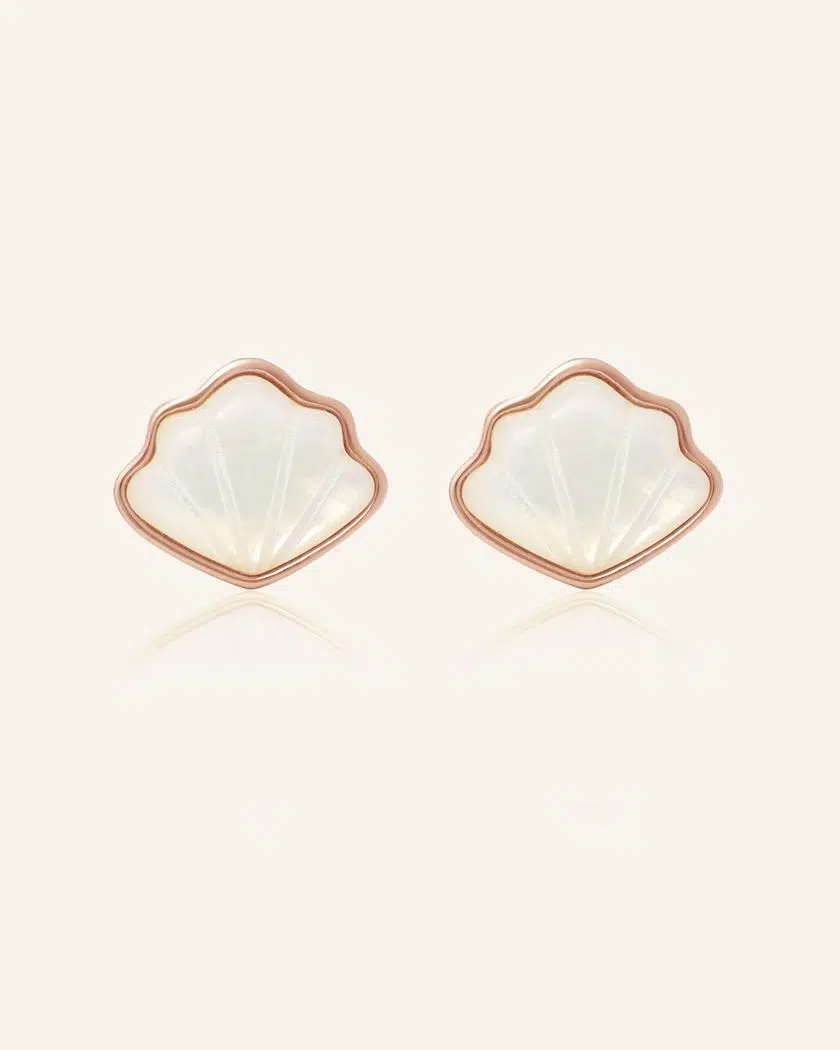 Seashell Mother of Pearl Studs